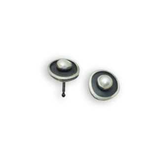 P1683-aso-sww, Ohrstecker Silber 925 oxidiert