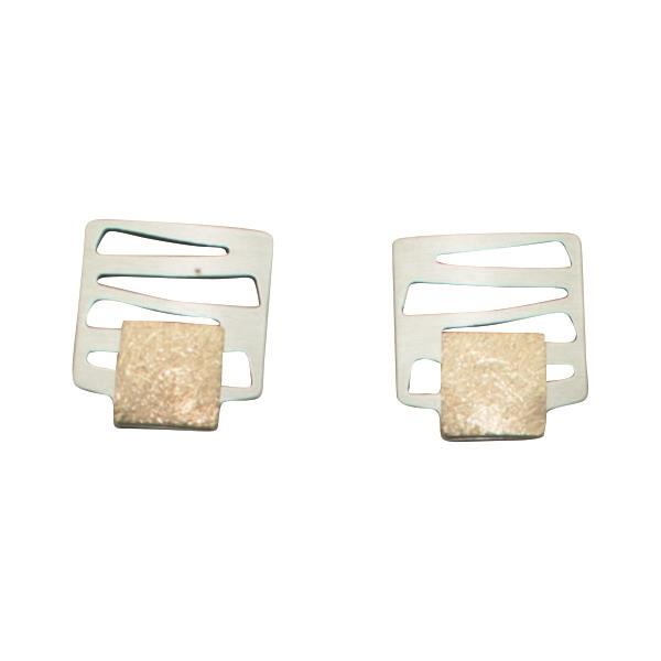 P1697-aso-kgf, Ohrstecker Silber 925 oxidiert