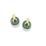 Ohrstecker Silber 925 oxidiert und vergoldet