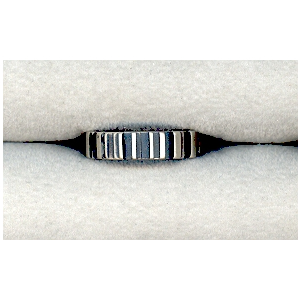 9832/4D-aso, Ring Silber 925 oxidiert matt