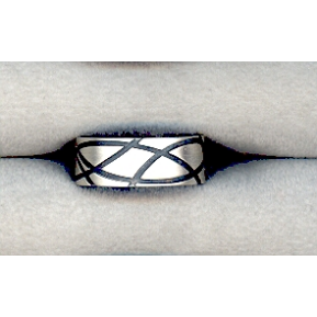 9832/11H-aso, Ring Silber 925 oxidiert matt