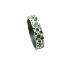 9832/13D-aso, Ring Silber 925 oxidiert matt