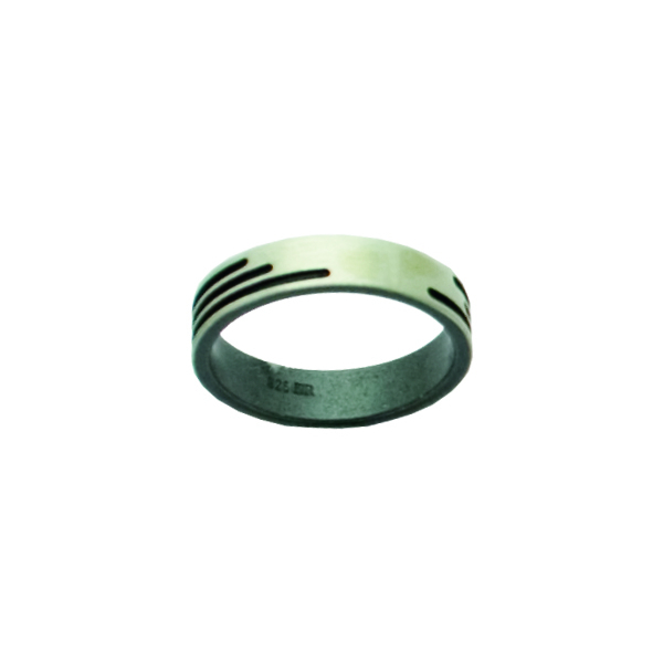 9832/15D-aso, Ring Silber 925 oxidiert matt