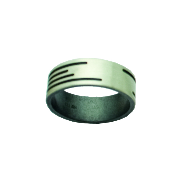 9832/15H-aso, Ring Silber 925 oxidiert matt