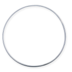 Halsreifen Flexi" 3 mm, Sterling Silber 925 rhodiniert"