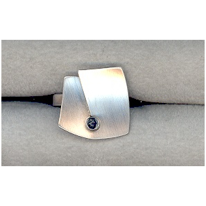 1069-sr-dia, Ring Silber 925 satiniert platiniert