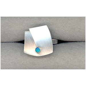 1069-sr-eo, Ring Silber 925 satiniert platiniert