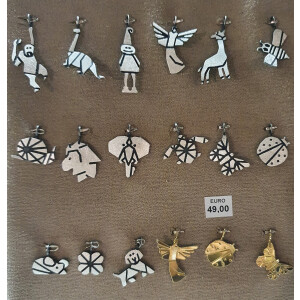 Anhänger Origami Silber 925 verschiedene Figuren