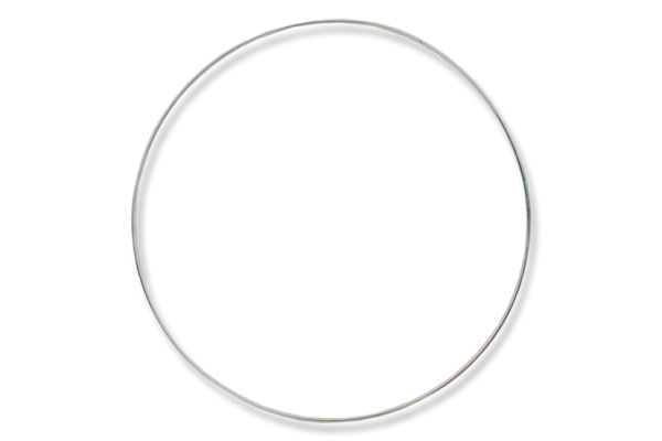 Halsreifen Miniflexi 2 mm, Sterling Silber 925, rhodiniert, satiniert (matt)