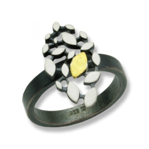 Ring Sterling Silber 925 oxidiert