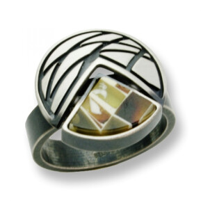 Ring Sterling Silber 925 oxidiert