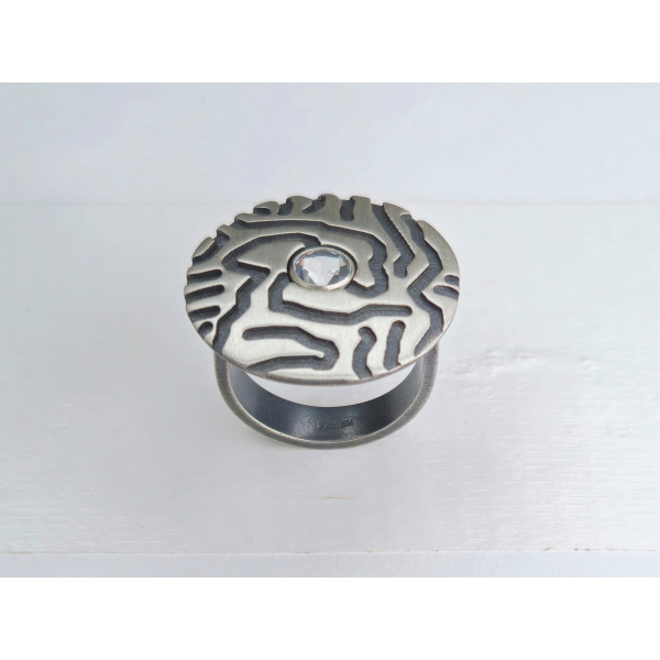 1288, Ring Silber 925 oxidiert