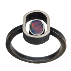 1296, Ring Silber 925 oxidiert