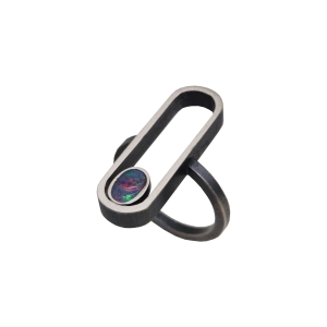 1297, Ring Silber 925 oxidiert
