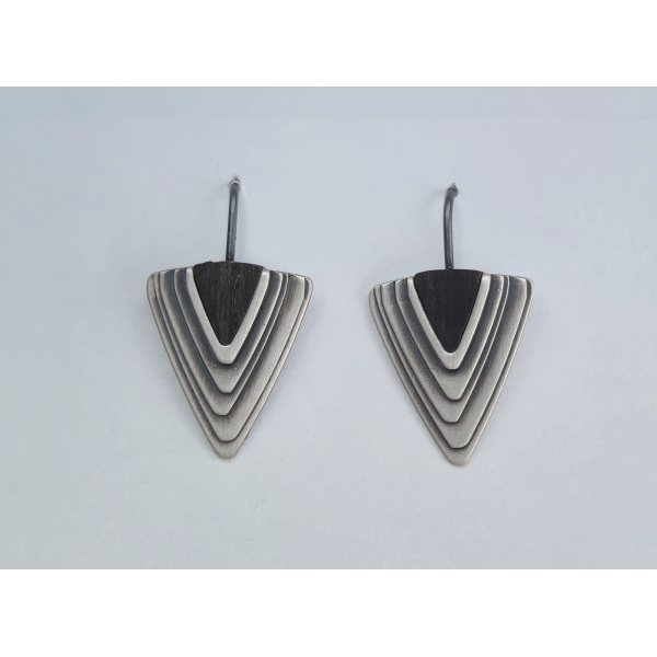 H2114, Ohrhaken Silber 925 oxidiert