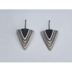 H2114, Ohrhaken Silber 925 oxidiert