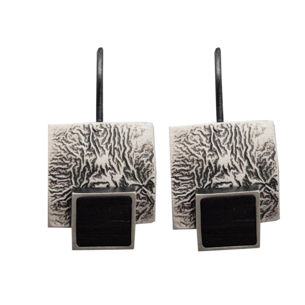 H2115, Ohrhaken Silber 925 oxidiert