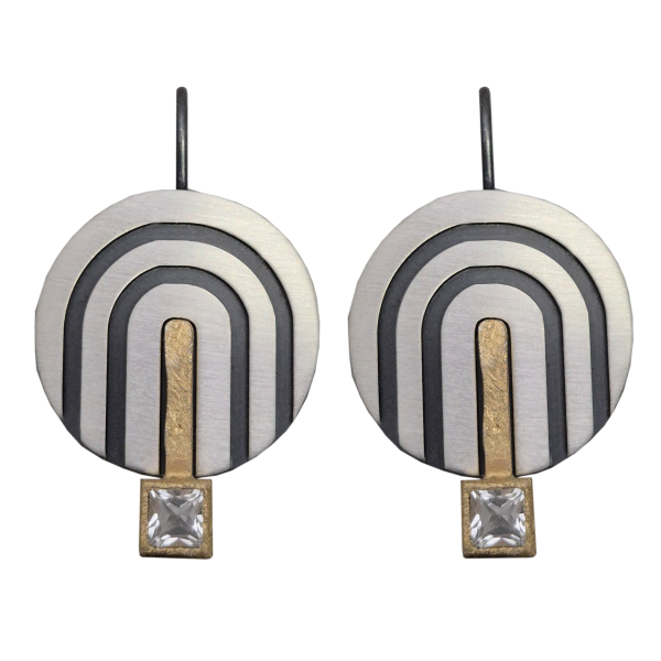 H2119, Ohrhaken Silber 925 oxidiert