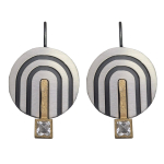 H2119, Ohrhaken Silber 925 oxidiert