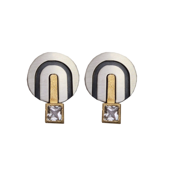 P2118, Ohrstecker Silber 925 oxidiert