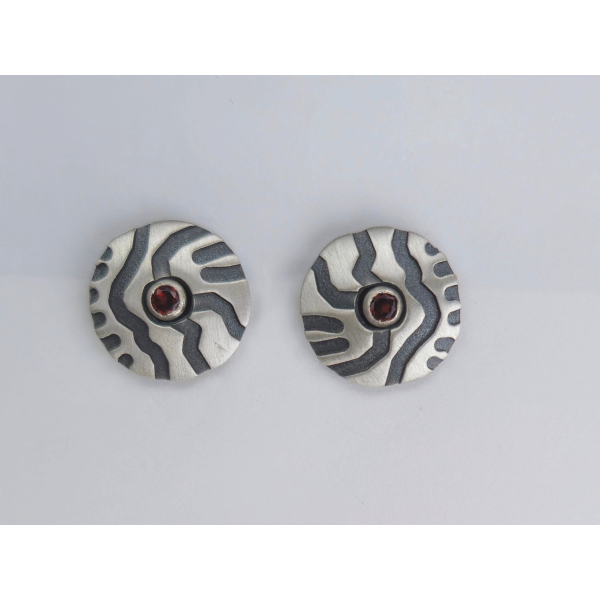 P2122, Ohrstecker Silber 925 oxidiert