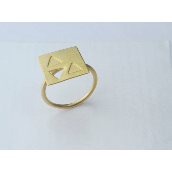 35RG, Ring {B} Roy satiniert
