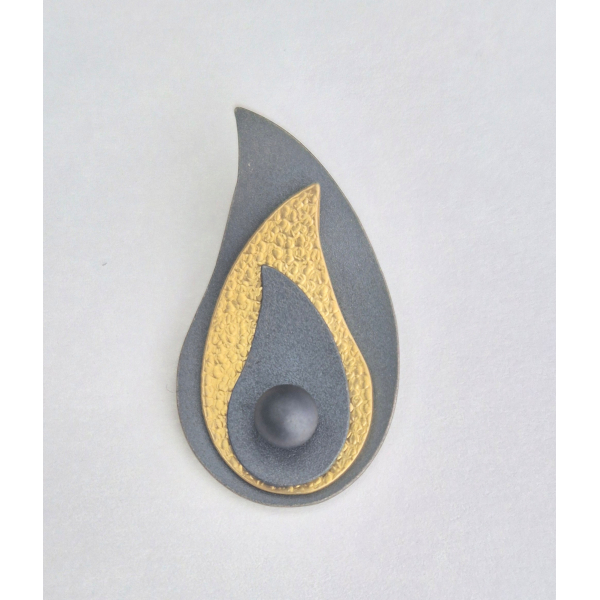7961-os-sgf-htm, Anhänger Silber 925 oxidiert und vergoldet