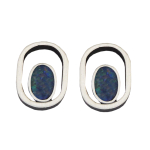 P2127-aso-ot, Ohrstecker Silber 925 oxidiert