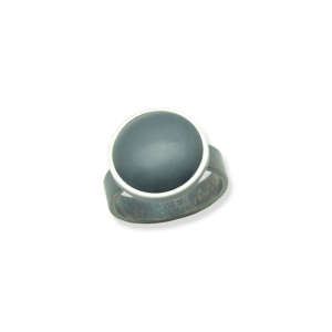 Ring Sterling Silber 925 oxidiert echt Hämatit matt