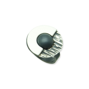 Ring Sterling Silber 925 oxidiert echt Hämatit matt