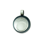Anhänger Silber 925 oxidiert, gekratzt und satiniert