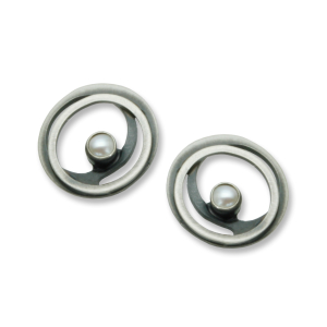 Ohrstecker Silber 925 oxidiert, Altsilber,...