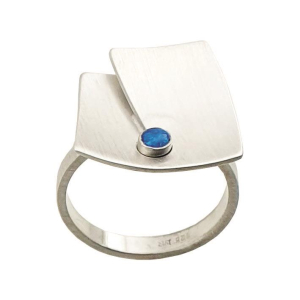 satiniert-platiniert mit Edelopal